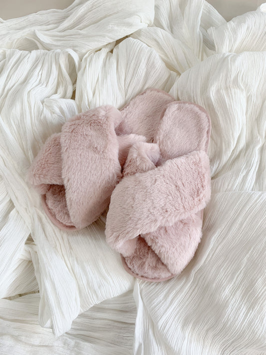 Pink Fluffy Slippers