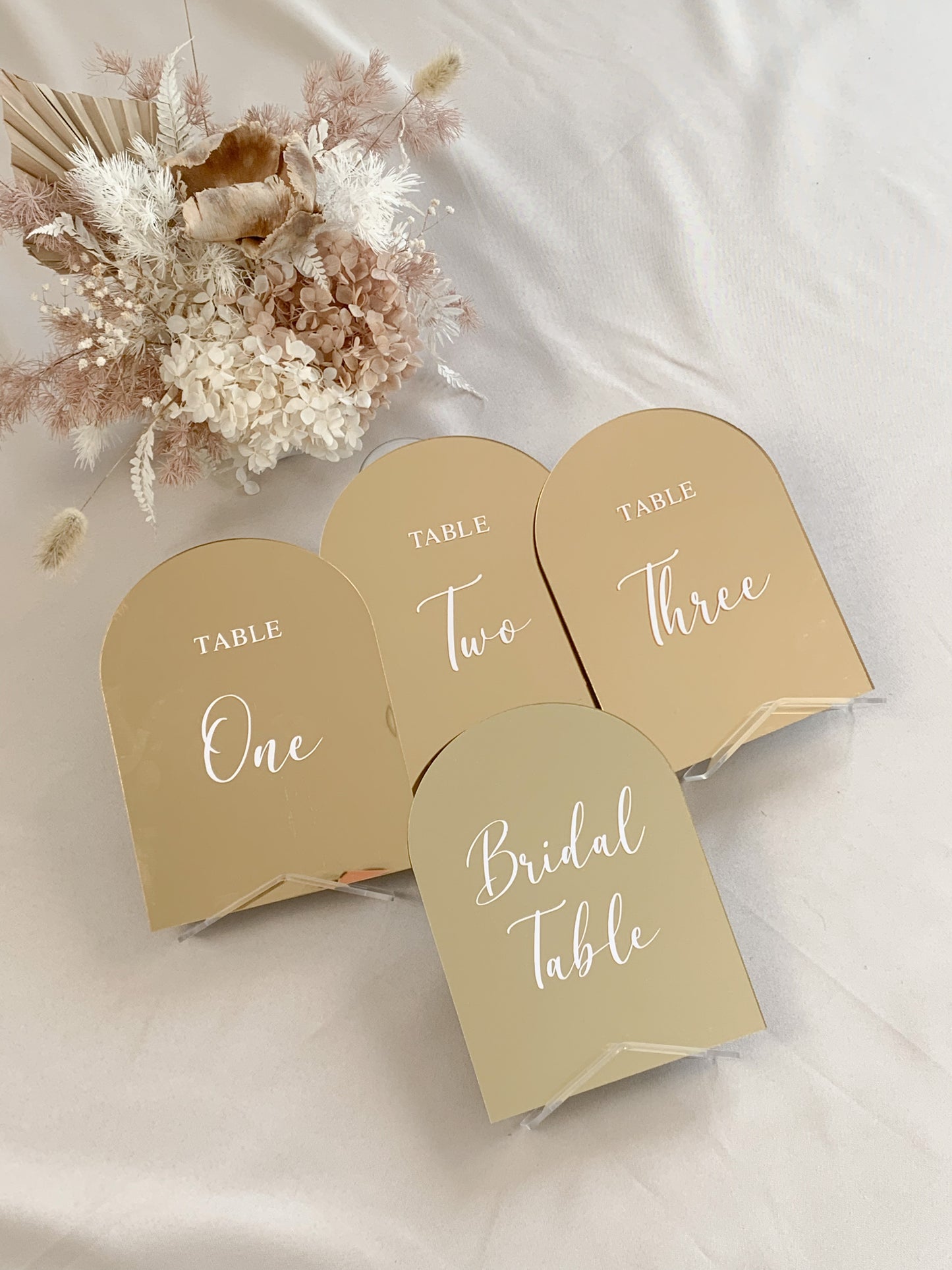 Gold Arch Table Sign